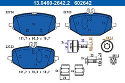 Set placute frana ATE 13.0460-2642.2