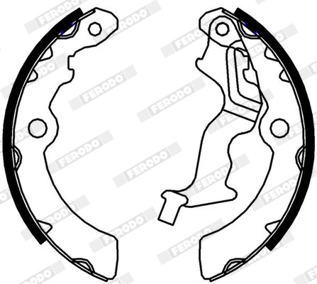 SET SABOTI FRANA FERODO FSB4337 - Compatibil cu DACIA