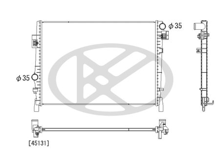 RADIATOR RACIRE MOTOR KOYORAD PL332247 - Compatibil cu DODGE, FIAT