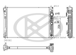 RADIATOR RACIRE MOTOR KOYORAD PL023288 - Compatibil cu INFINITI
