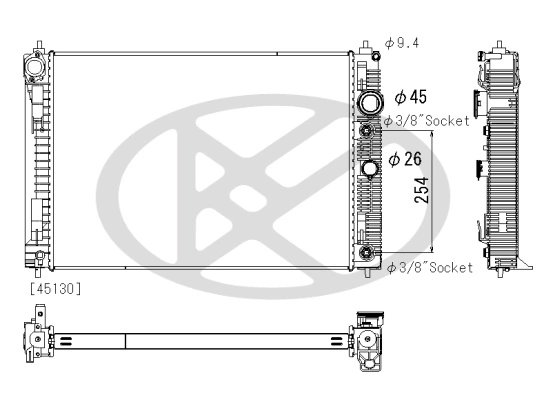 Radiator racire motor KOYORAD PL023288