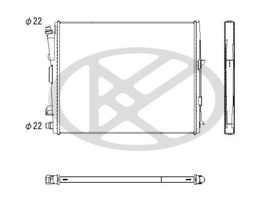 Radiator racire motor KOYORAD PL423716