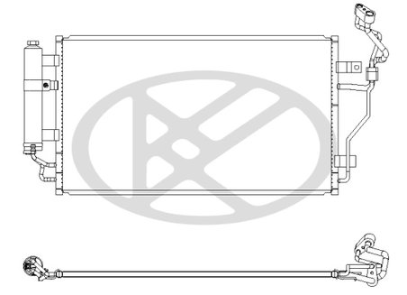 RADIATOR CLIMATIZARE KOYORAD CD020860 - Piesa auto compatibila cu mai multe marci