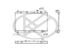 RADIATOR RACIRE MOTOR KOYORAD PL082691 - Compatibil cu HONDA