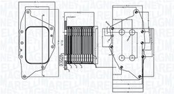 RADIATOR ULEI / TERMOFLOT MAGNETI MARELLI 350300005000 - Compatibil cu BMW, MINI