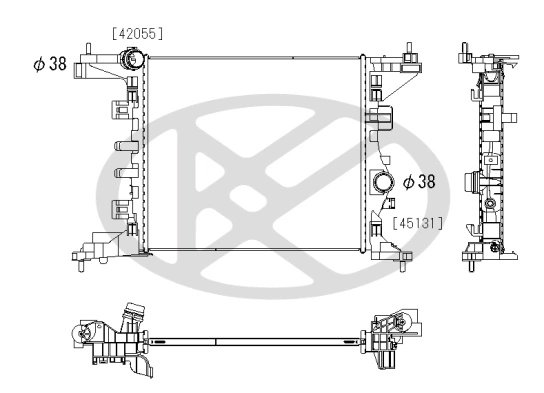 Radiator racire motor KOYORAD PL463604 Radiator racire motor KOYORAD PL463604