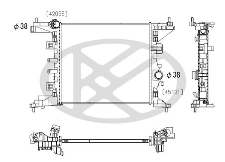 Radiator racire motor KOYORAD PL463604