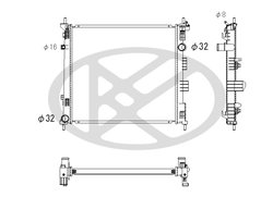 RADIATOR RACIRE MOTOR KOYORAD PL022907 - Compatibil cu NISSAN