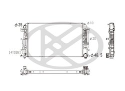 RADIATOR RACIRE MOTOR KOYORAD PL412612 - Compatibil cu MERCEDES-BENZ, VW