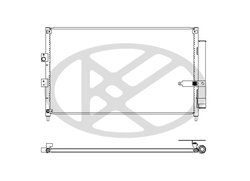 RADIATOR CLIMATIZARE KOYORAD CD080431 - Compatibil cu HONDA