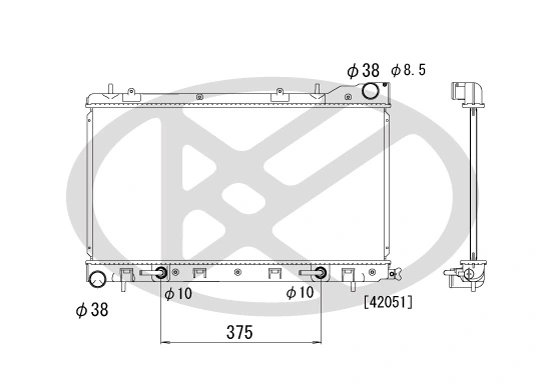 Radiator racire motor KOYORAD PL091670
