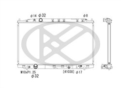 RADIATOR RACIRE MOTOR KOYORAD PL082835 - Compatibil cu HONDA