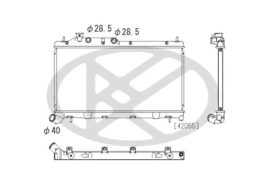 RADIATOR RACIRE MOTOR KOYORAD PL092627 - Compatibil cu SUBARU