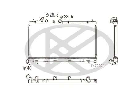 RADIATOR RACIRE MOTOR KOYORAD PL092627 - Compatibil cu SUBARU