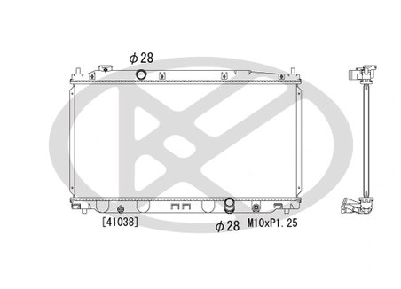 RADIATOR RACIRE MOTOR KOYORAD PL082131 - Compatibil cu HONDA