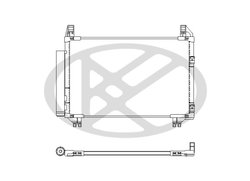 RADIATOR CLIMATIZARE KOYORAD CD010394M - Compatibil cu DAIHATSU, TOYOTA
