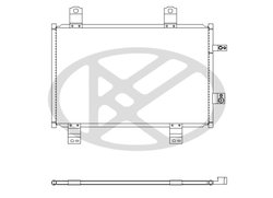RADIATOR CLIMATIZARE KOYORAD CD060934 - Compatibil cu MAZDA