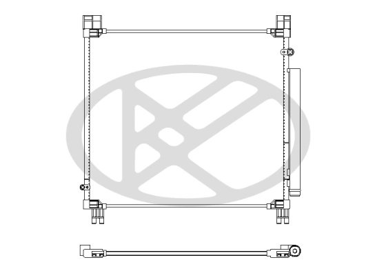 RADIATOR CLIMATIZARE KOYORAD CD011050 - Compatibil cu TOYOTA