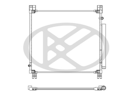 RADIATOR CLIMATIZARE KOYORAD CD011050 - Compatibil cu TOYOTA
