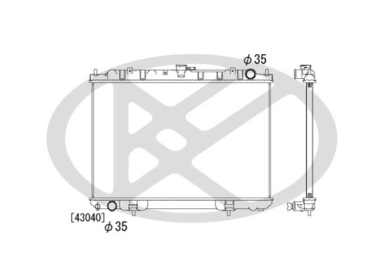 Radiator racire motor KOYORAD PL021931