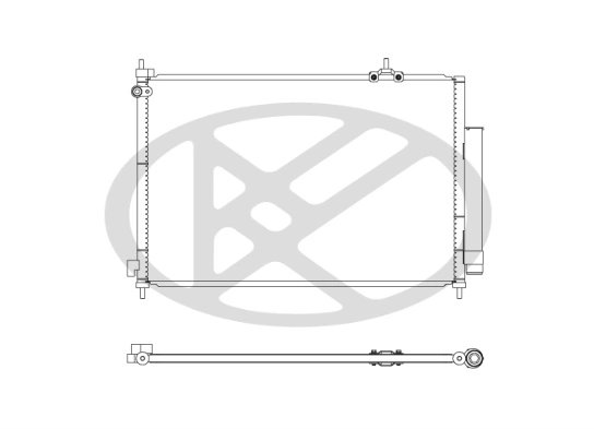 RADIATOR CLIMATIZARE KOYORAD CD080773 - Compatibil cu HONDA