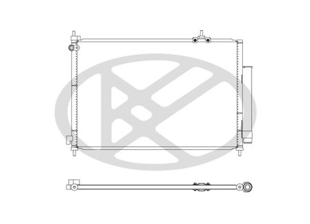 RADIATOR CLIMATIZARE KOYORAD CD080773 - Compatibil cu HONDA