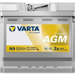 BATERIE DE PORNIRE VARTA 550901054K262 - Compatibil cu ALPINA, AUDI, BMW, CHEVROLET, CUPRA, DACIA, FIAT, FORD, HYUNDAI, KIA, LAN