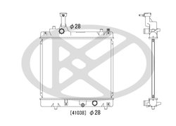 RADIATOR RACIRE MOTOR KOYORAD PL102469R - Compatibil cu NISSAN, SUZUKI
