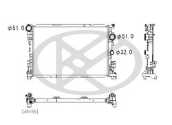 RADIATOR RACIRE MOTOR KOYORAD PL412947 - Compatibil cu MERCEDES-BENZ
