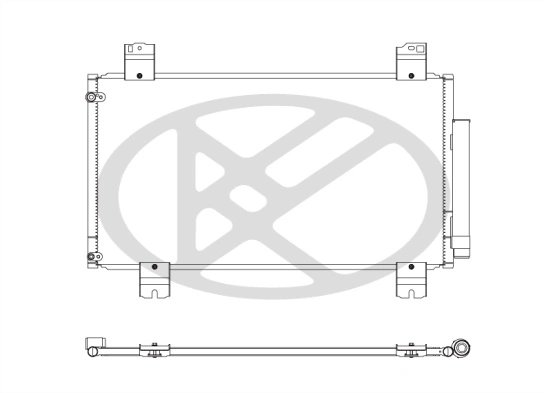 RADIATOR CLIMATIZARE KOYORAD CD080686M - Compatibil cu HONDA
