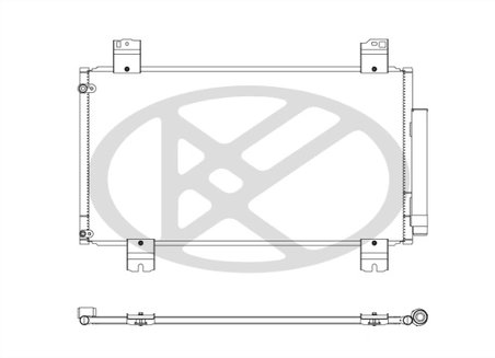 RADIATOR CLIMATIZARE KOYORAD CD080686M - Compatibil cu HONDA