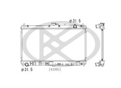 Radiator racire motor KOYORAD PL060650