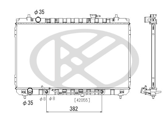 RADIATOR RACIRE MOTOR KOYORAD PL823444 - Compatibil cu KIA