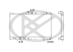 RADIATOR RACIRE MOTOR KOYORAD PL031610 - Compatibil cu MITSUBISHI
