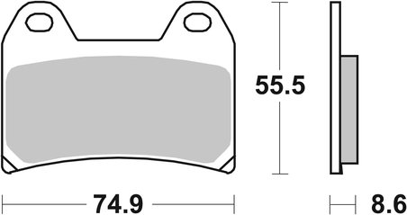 SET PLACUTE FRANA BREMBO 07BB1907 - Piesa auto compatibila cu mai multe marci