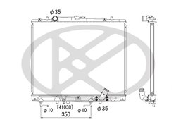 RADIATOR RACIRE MOTOR KOYORAD PL030697 - Compatibil cu MITSUBISHI