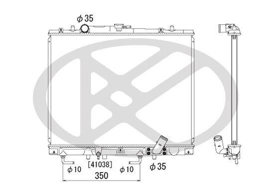 Radiator racire motor KOYORAD PL030697