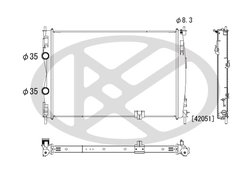 RADIATOR RACIRE MOTOR KOYORAD PL022177 - Compatibil cu NISSAN