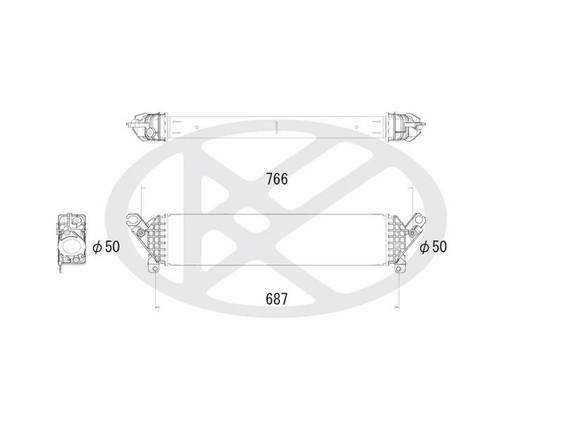 INTERCOOLER KOYORAD IA060130 - Piesa auto compatibila cu mai multe marci