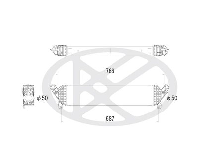 INTERCOOLER KOYORAD IA060130 - Piesa auto compatibila cu mai multe marci