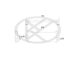 INTERCOOLER KOYORAD IA610129 - Piesa auto compatibila cu mai multe marci