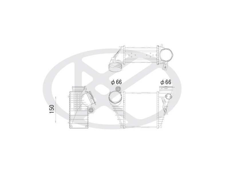 INTERCOOLER KOYORAD IA450167 - Piesa auto compatibila cu mai multe marci