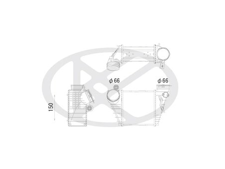 INTERCOOLER KOYORAD IA450167 - Piesa auto compatibila cu mai multe marci