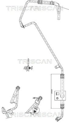 Furtun hidraulic sistem directie Triscan 8516 29018