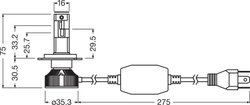 Bec, far faza lunga Osram 64193DWINN-2HB