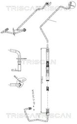 Furtun hidraulic sistem directie Triscan 8516 16018