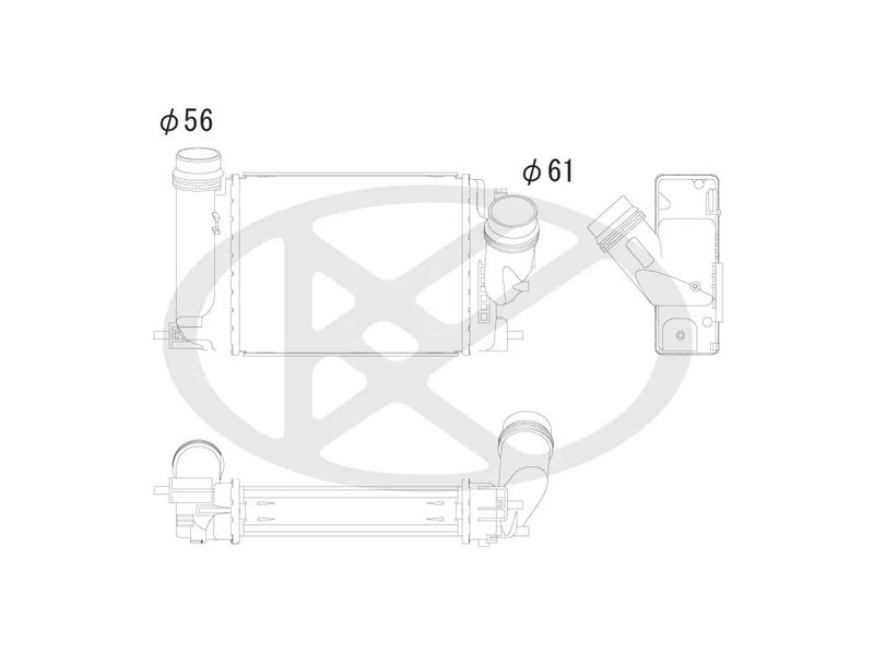 INTERCOOLER KOYORAD IA020141 - Piesa auto compatibila cu mai multe marci
