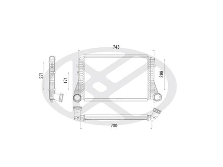 INTERCOOLER KOYORAD IA450170 - Piesa auto compatibila cu mai multe marci