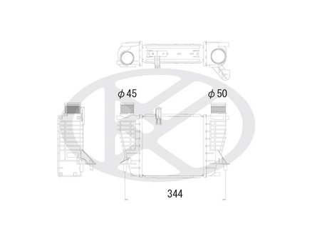 INTERCOOLER KOYORAD IA020137 - Piesa auto compatibila cu mai multe marci
