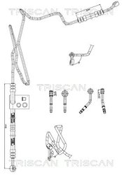 Furtun hidraulic sistem directie Triscan 8516 29008